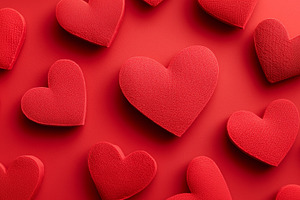 Vibrant red background filled with, a Holiday Photo by MistyDay