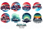 80 Groovy Vintage Car Lover T-shirt, an Illustration by Sofia's Fashion (Thumbnail 6 of 9)