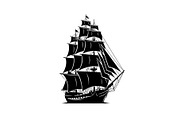 Vintage Sailing Ship SVG Bundle, an Illustration by Designs_River (Thumbnail 27 of 31)