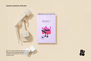 Workout Notepad Mockup Set, a Books & Magazine Mockup by DOBE Studio (Thumbnail 4 of 9)