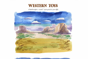 Westerns Children Toys Clipart