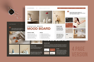 Minimalist Mood Board Template, an UI Kit Template by MightyDesign