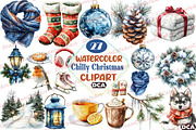 Chilly Christmas Day Clipart, an Illustration by DreamCafeArt (Thumbnail 1 of 7)