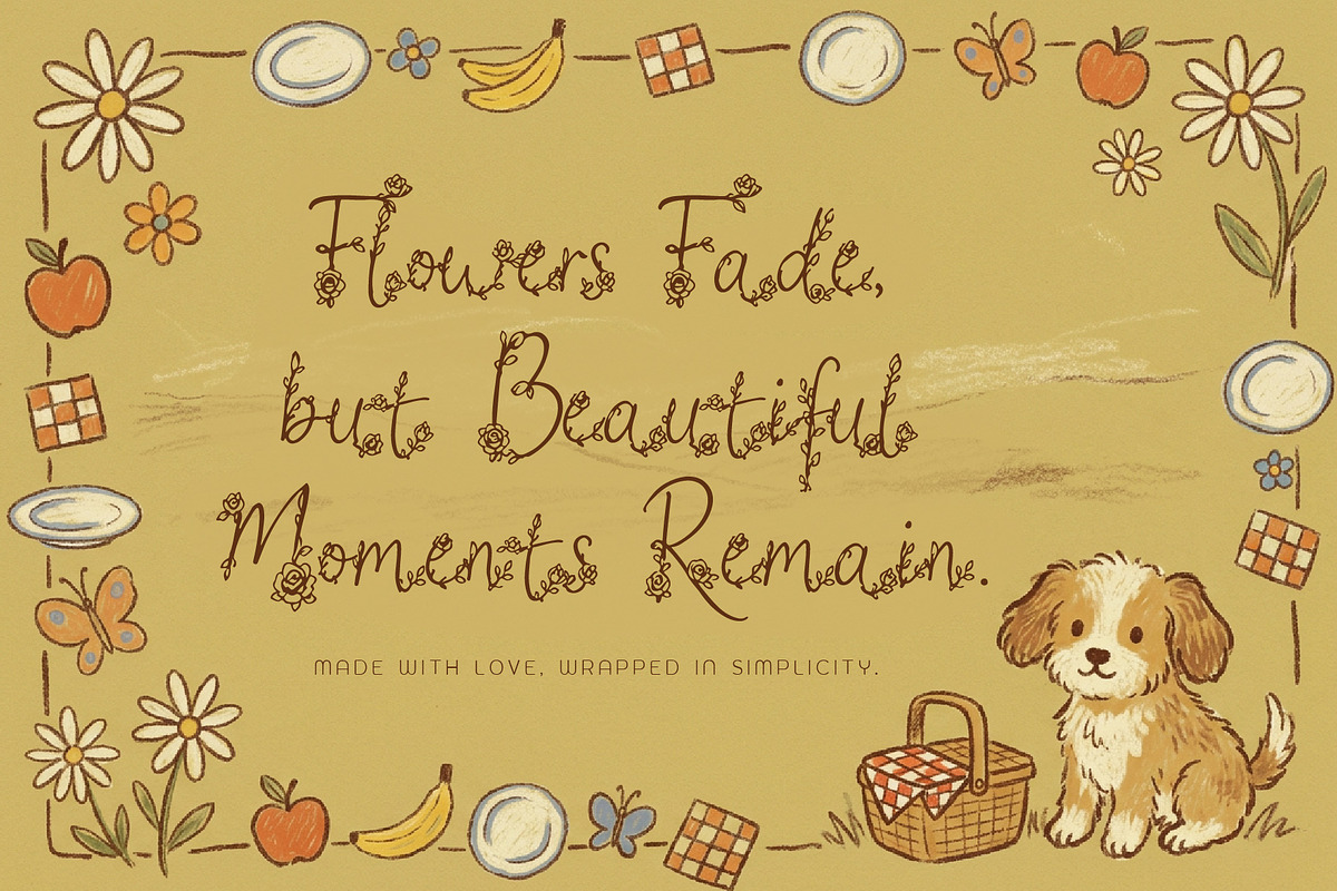 HoneiMoylavi, Delicate Floral Script, a Script Font by HypeWorksCo (Photo 4 of 19)