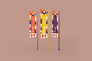 Flag Mockup, an Advertising Mockup by Qaleb Studio