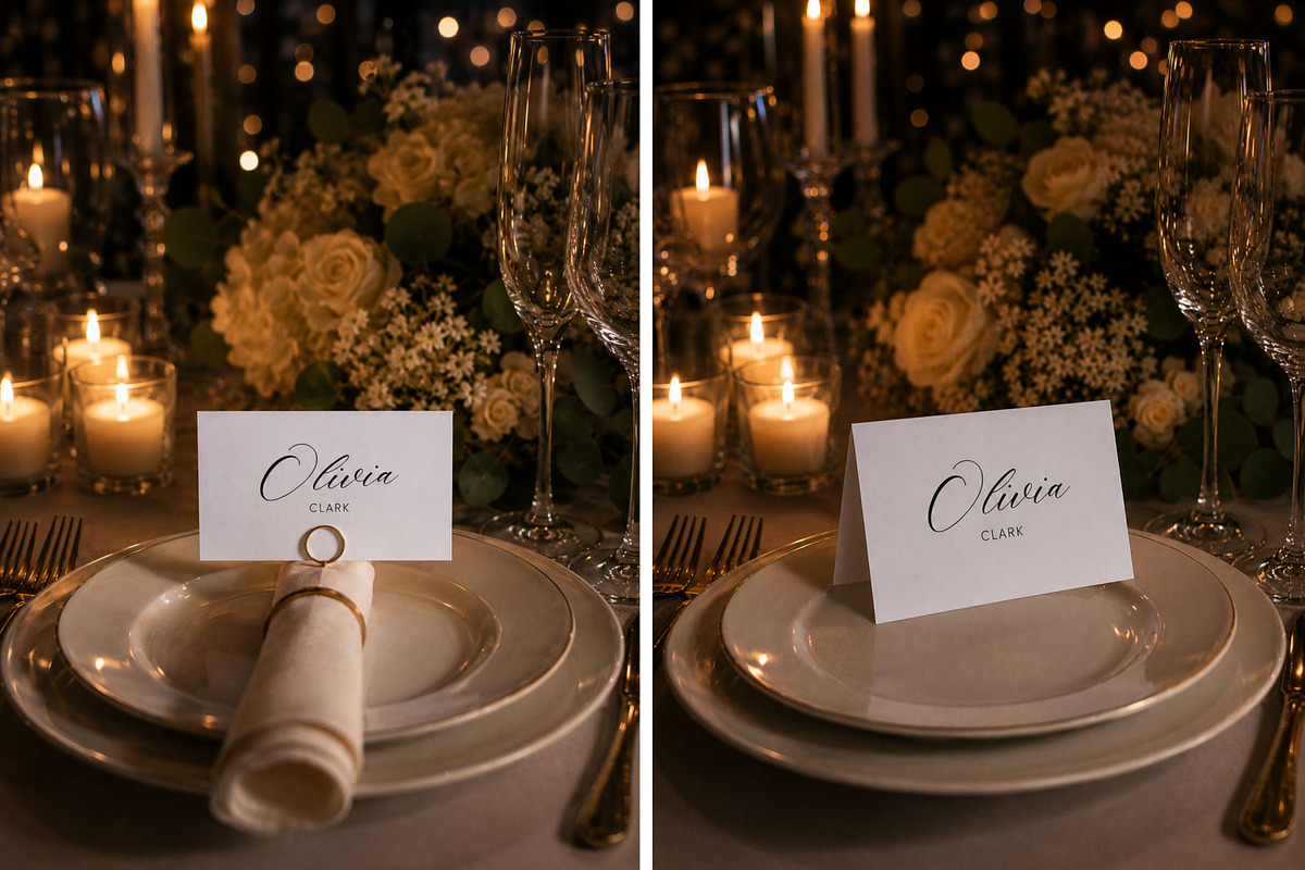 Wedding Place Cards | Canva editable, a Card Template by Arfis (Photo 6 of 9)
