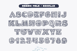 NordicFolk Fonts & Graphic Set