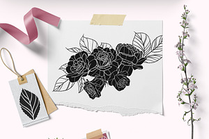 Procreate Roses Stamps