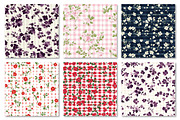 Floral Gingham Seamless Pattern, a Pattern Graphic by Dream Creation (Thumbnail 6 of 7)