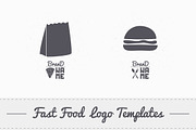 4 Fast Food Logos, a Branding & Logo Template by Zhemchuzhina (Thumbnail 3 of 4)
