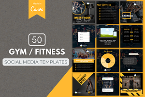 Premium Gym Canva Templates