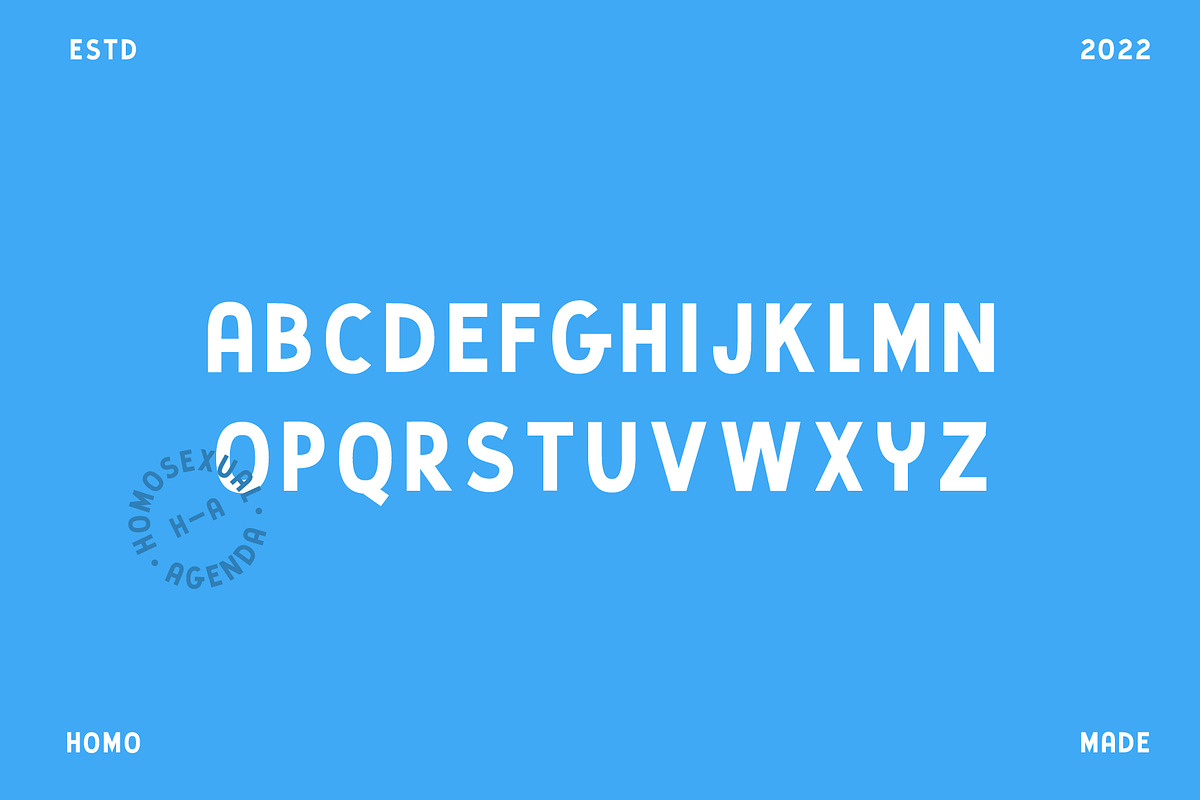 Homosexual Agenda -Sign Painter Sans, a Sans Serif Font by Creative Type (Photo 6 of 12)
