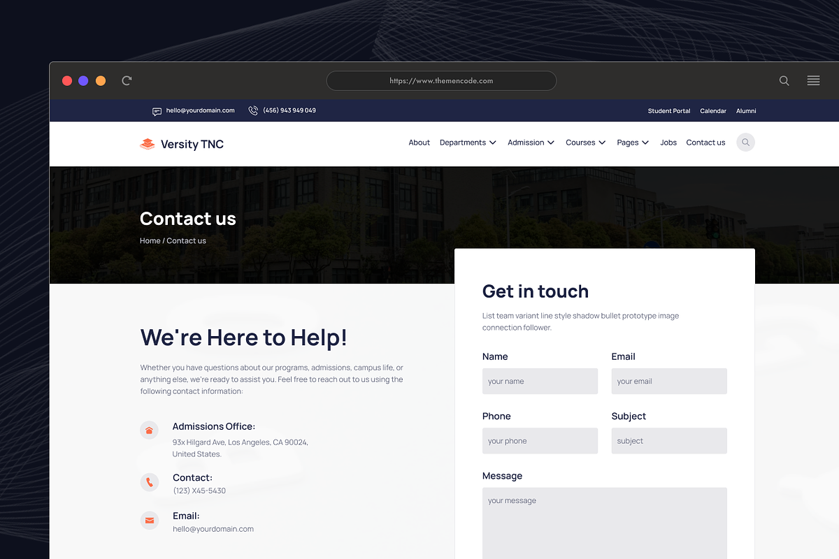 Versity TNC, Best Education Template, a HTML Template by TNCFlow (Photo 4 of 5)