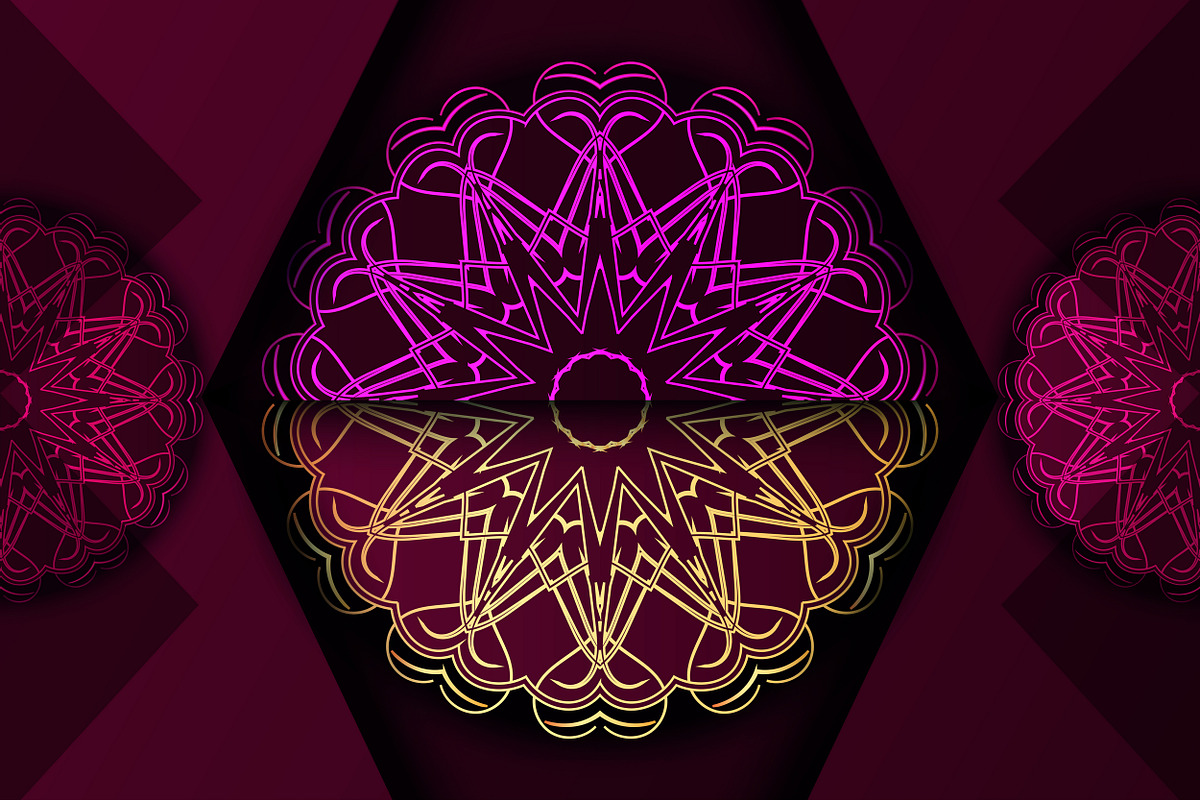 Mandala Ornamental Geometry Bundle, a Background Graphic by NJ Himel (Photo 49 of 92)