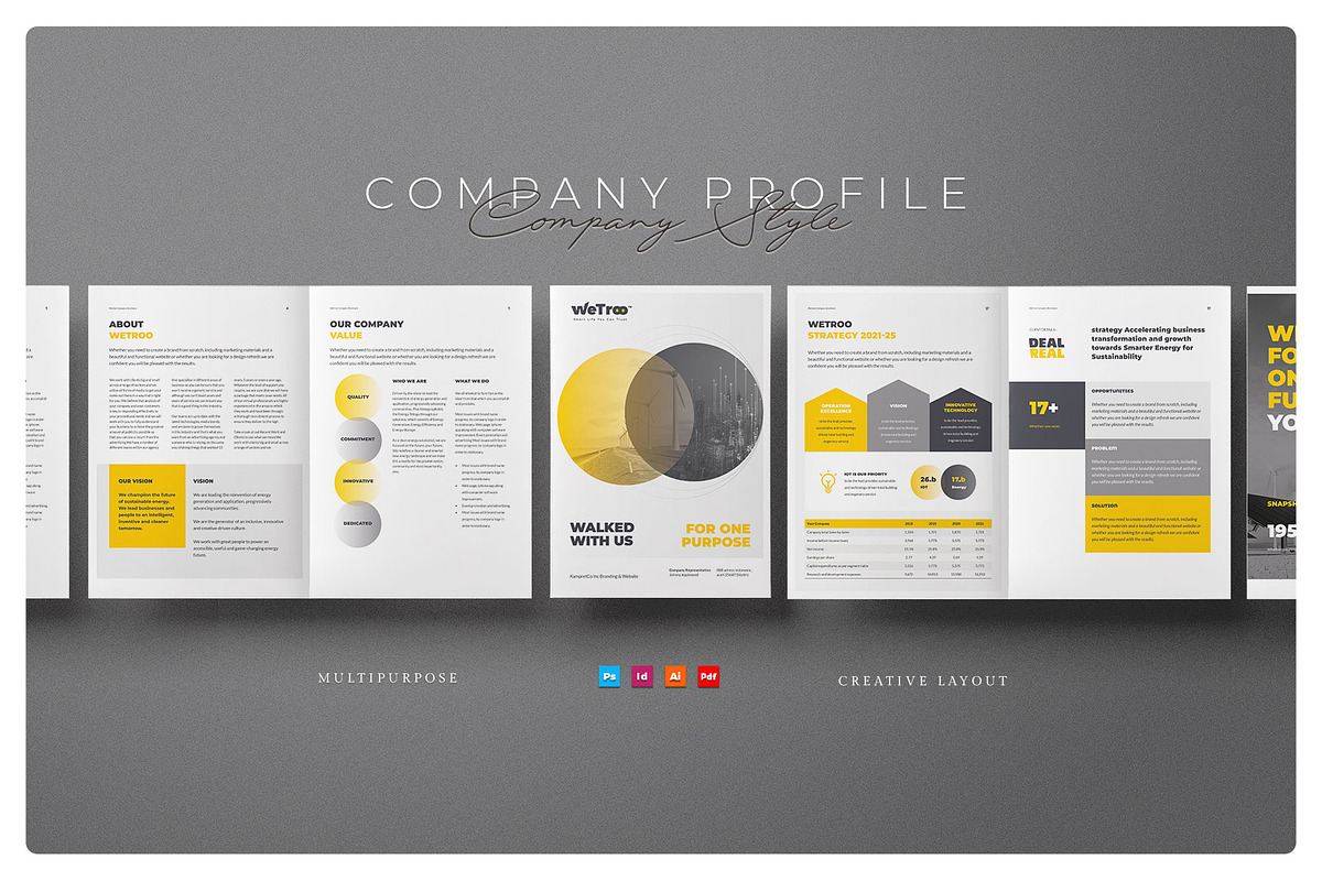 Company Profile, a Brochure Template by Proonty (Photo 1 of 3)
