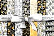 Gristmas winter digital paper, a Pattern Graphic by Artmanata (Thumbnail 2 of 12)