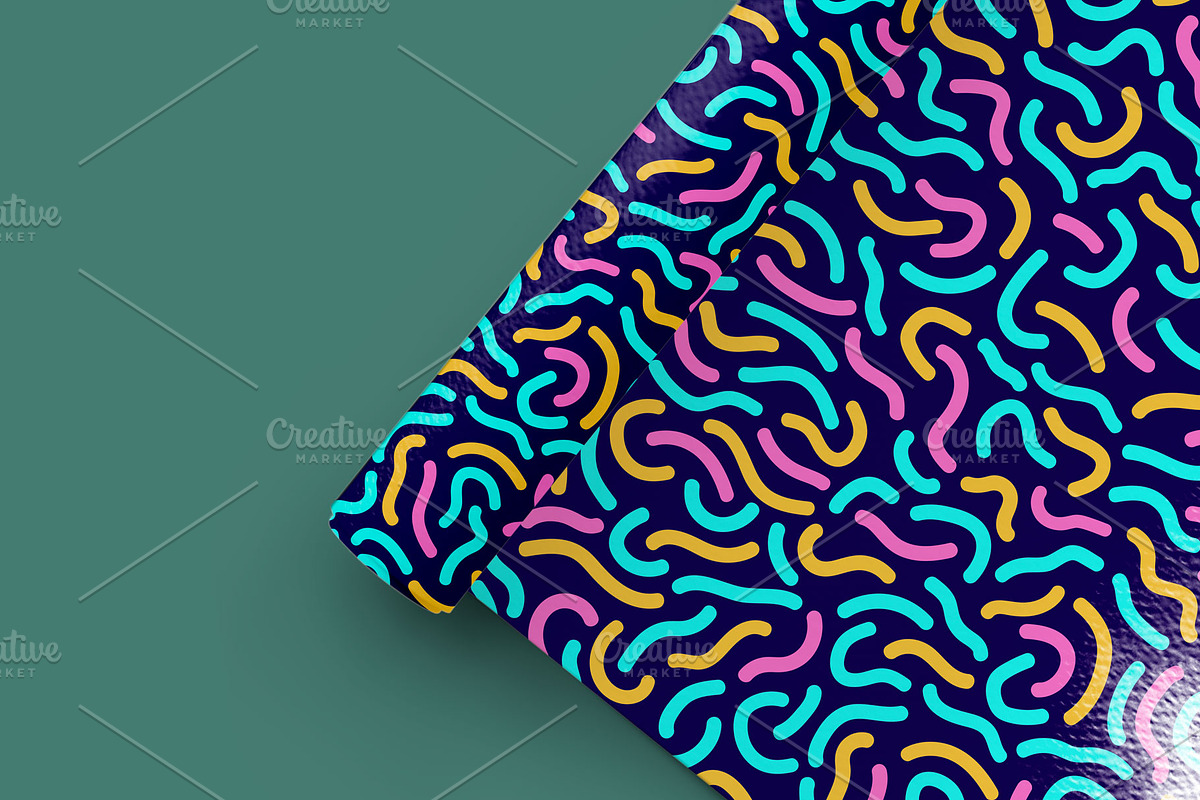 Color bright retro seamless patterns, a Pattern Graphic by ExpressShop (Photo 3 of 6)