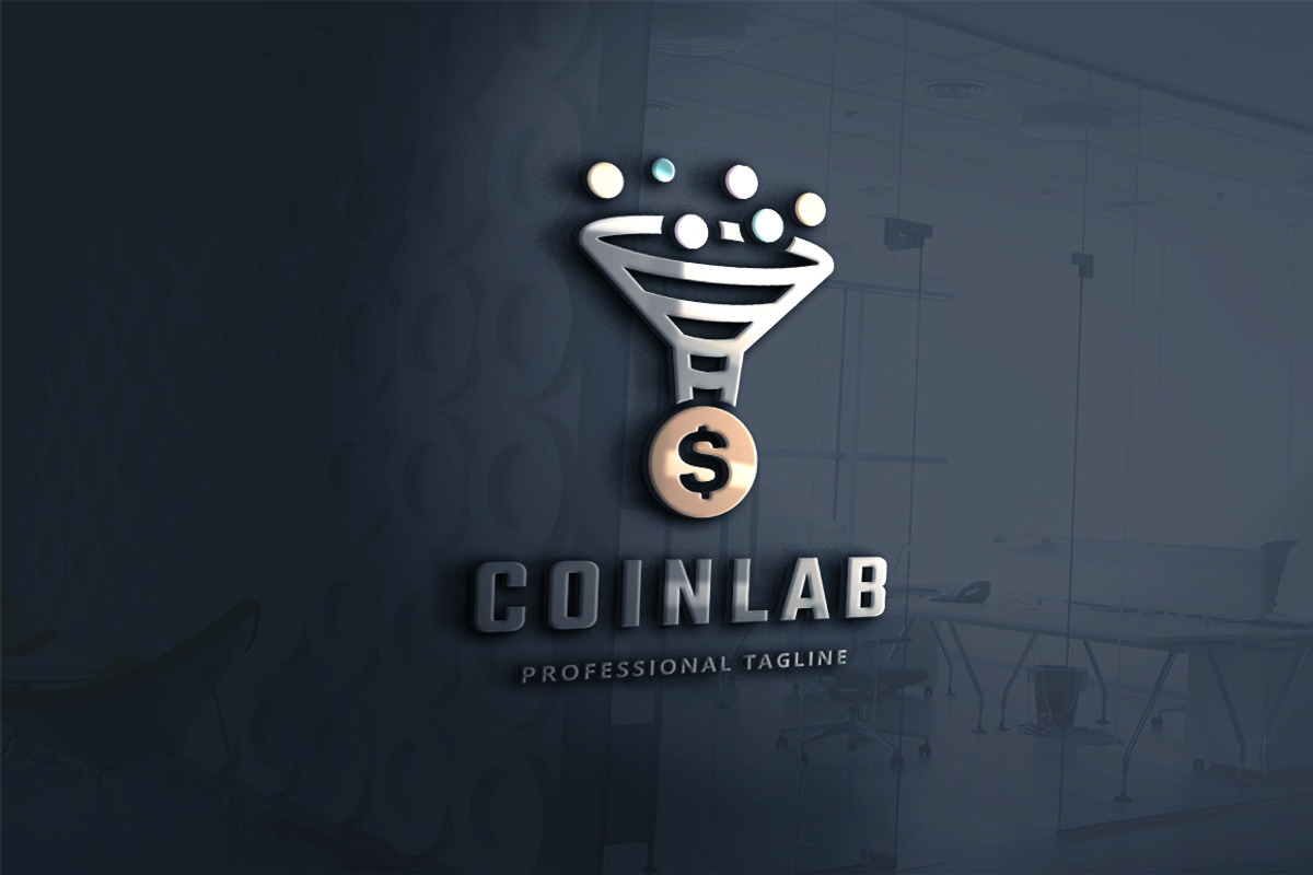 Coin Lab Logo, a Branding & Logo Template by Design_Planet
