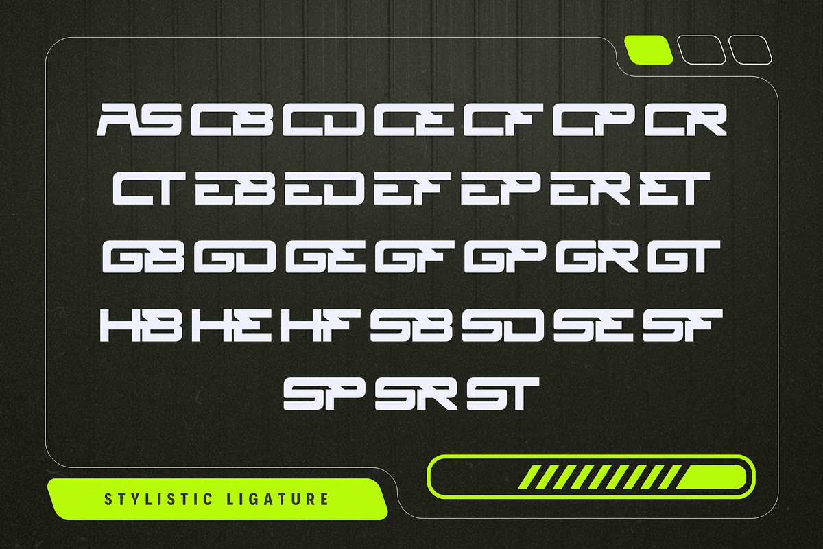 Hyper Sport - Racing Logo Font, a Sans Serif Font by Nirmana Visual (Photo 12 of 17)