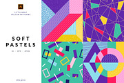 Soft Pastels Patterns, a Pattern Graphic by Designnina Shop (Thumbnail 1 of 18)