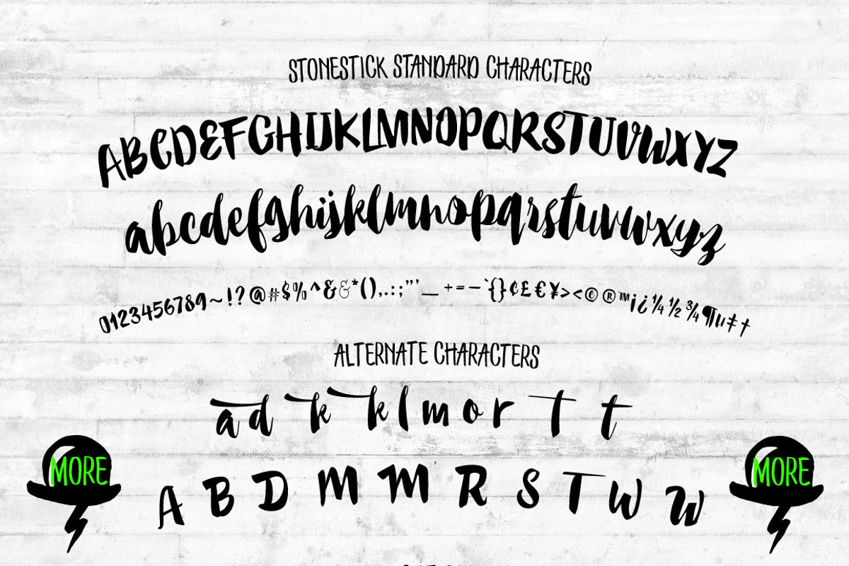 Stonestick Imperfect Script preview 7
