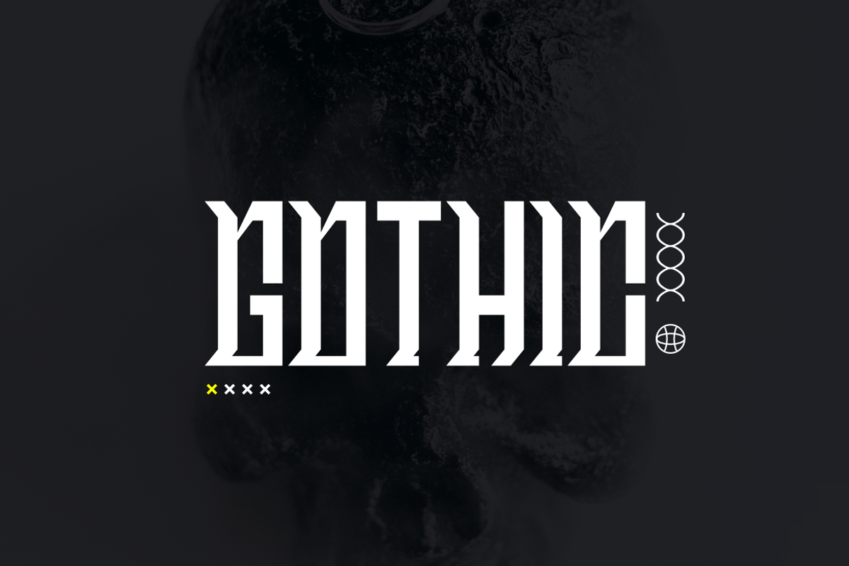 Besovero - Artdeco & Gothic Font, a Blackletter Font by QR Design Studio (Photo 2 of 6)