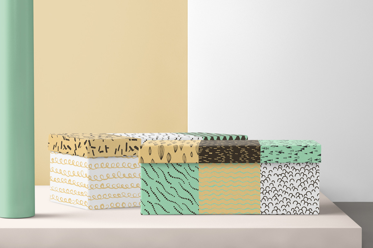 10 Seamless Hand Drawn Patterns v.3 preview 3