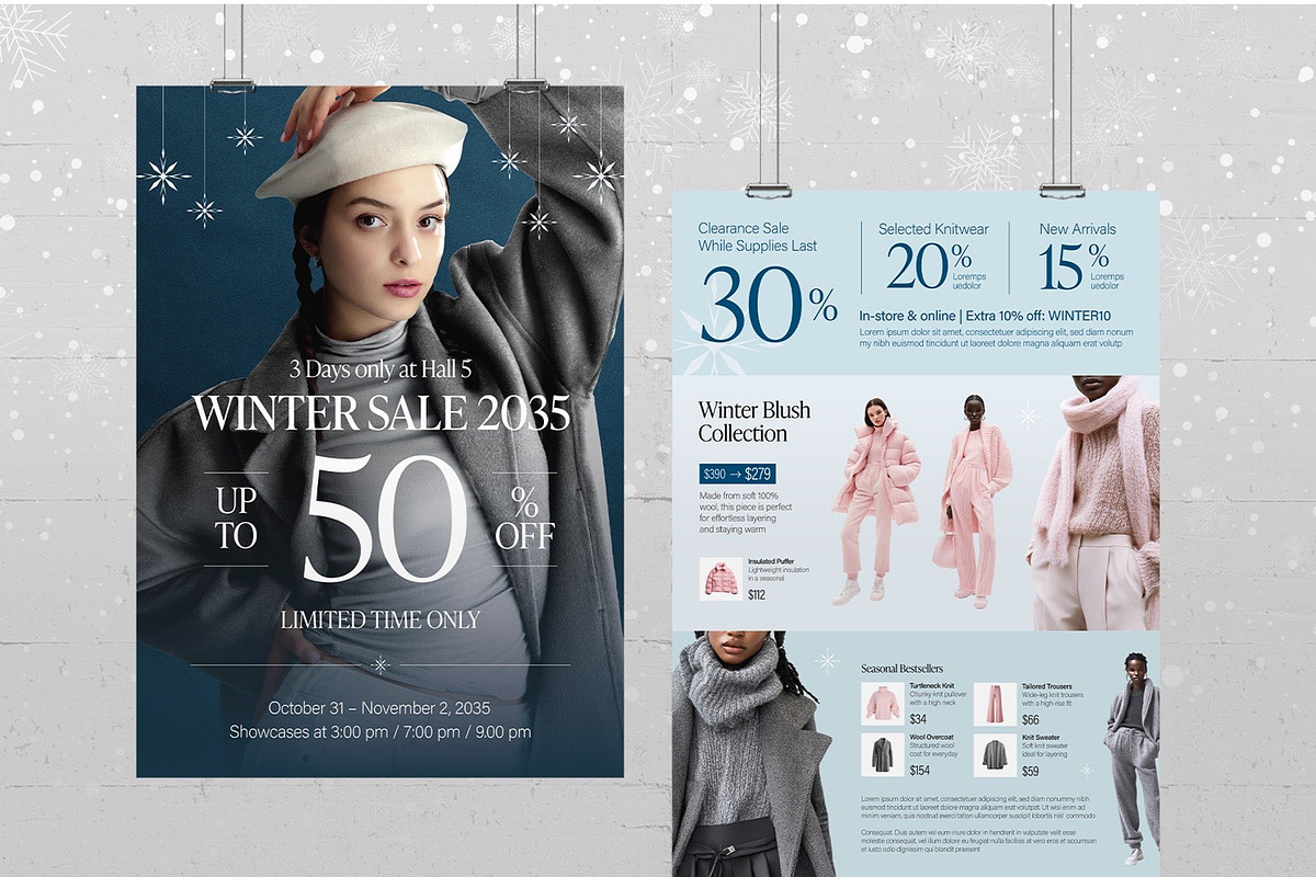 Winter Sale Poster Template, a Flyer Template by BrandPacks (Photo 5 of 5)