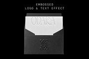 ODARA | Embossed Logo & Text Effect, a Texture Graphic by Universo Gaia @doyougaia (Thumbnail 1 of 15)