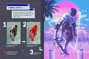 Vaporwave Retro PS Action, an Action Add-On by IndWorks Design (Thumbnail 2 of 10)