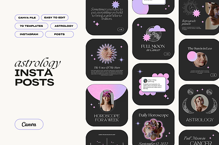 Astrology Instagram Post Templates