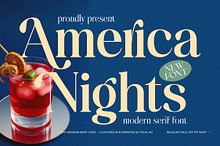 America Nights Modern Serif Font