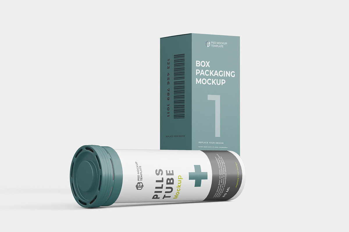 Tablets Tube Mockup, a Packaging Mockup by tiyasprabawa (Photo 8 of 10)