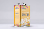 Tin Rectangular Canister Mockup, a Cups & Container Mockup by Xtrahive (Thumbnail 2 of 2)