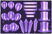 New Year 3D PNG Items Pack, an Object Graphic by pixaroma (Thumbnail 19 of 22)