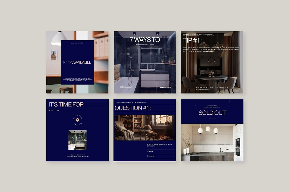 Real Estate Instagram Post for Canva, a Social Media Template by Prapti Design (Photo 5 of 10)
