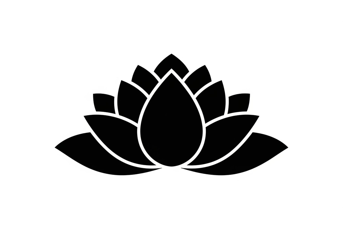 Lotus Flower Silhouette Vector Bundl, an Illustration by Creativeshirt (Photo 12 of 51)
