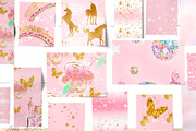 Unicorn patterns in Pink, a Pattern Graphic by Libby Wishes (Thumbnail 6 of 10)