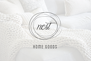 Simple Nest / Home Goods Logo, an Object Graphic by Onyx Templates (Thumbnail 2 of 4)