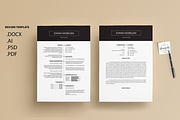 Pack Resume and Card Template / M, a Resume Template by Showy68 Template (Thumbnail 2 of 8)