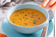 Creamy carrot soup in blue bowl, a Food & Drink Photo by etorres69 (Thumbnail 1 of 2)