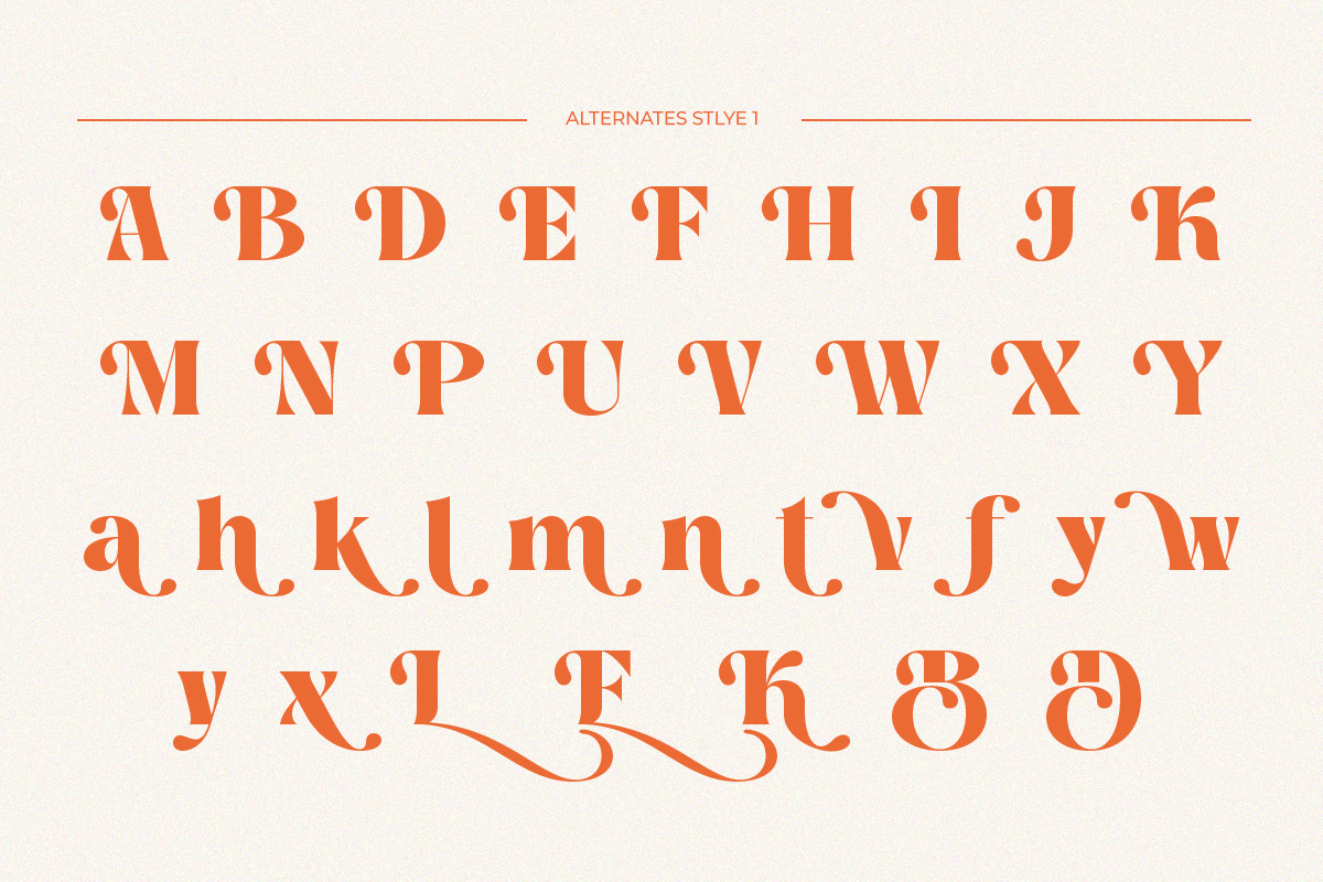 Wast Lovely Stylish Retro, a Serif Font by Eternity Studio (Photo 7 of 10)