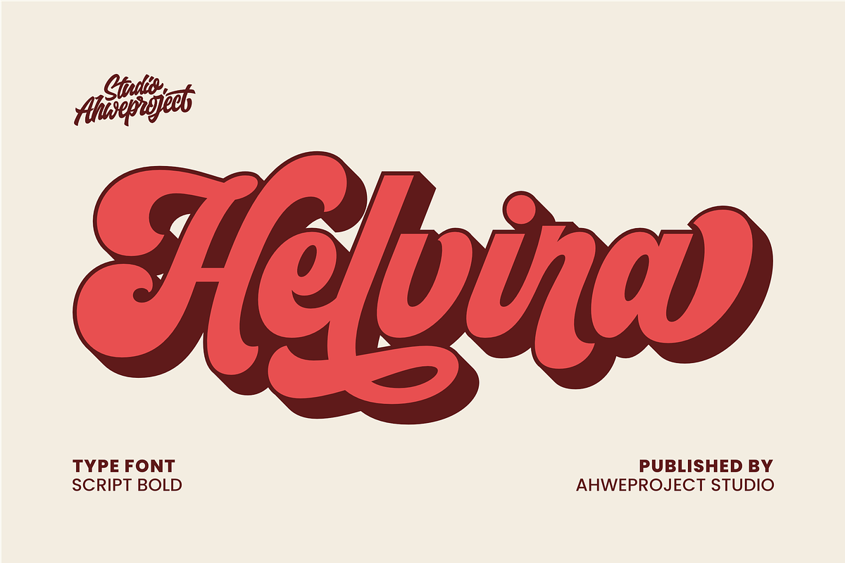 Helvira - Bold Script, a Script Font by ahweproject (Photo 1 of 12)