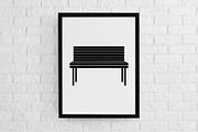 Bench Silhouette SVG, an Object Illustration by newminddesign (Thumbnail 2 of 3)