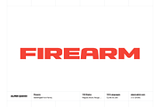 Firearm Cyrillic Heavy Typeface, a Sans Serif Font by alpercakici (Thumbnail 1 of 13)
