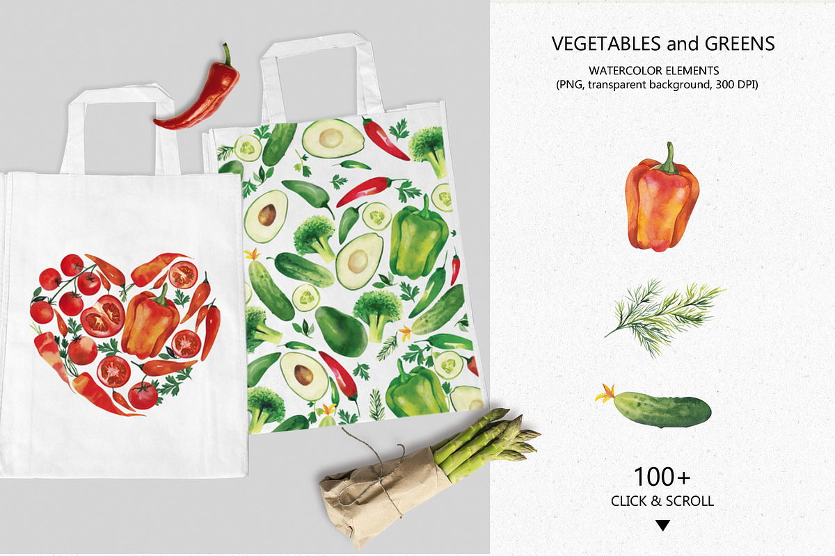 HEALTHY FOOD, a Decorative Illustration by Elena_Sedova (Photo 5 of 13)