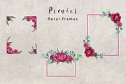 Peonies. Watercolor clipart, a Decorative Illustration by TetianaArt (Thumbnail 8 of 11)