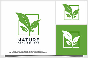 plant grow logo design