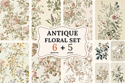 Antique Botanical Patterns & Prints, a Pattern Graphic by Ninterints (Thumbnail 1 of 13)