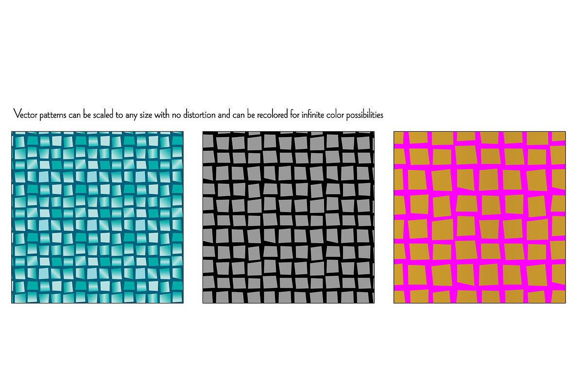 Seamless Mosaic Background Patterns preview 3